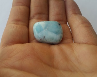 Blue Caribbean Larimar Cabochon, Larimar CAB, Designer Cabochon, Genuine Caribbean Larimar Gemstone, Jewelry Supplies, Blue Cabochon