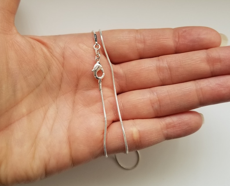 Sterling Silver Necklace Chain 16 18 20 22 24 inch Silver Etsy