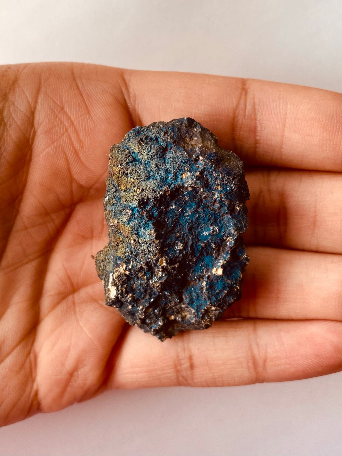 Large Rainbow Druzy Titanium Geode Pendant Abstract Designer - Etsy