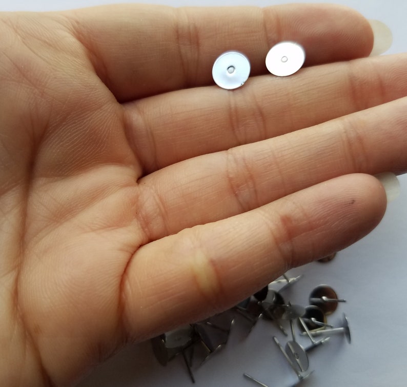 Hypoallergenic Surgical Stainless Steel Stud Earrings 8 Mm Etsy