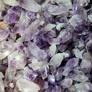 Raw Amethyst Crystal, Small Amethyst Stones, Crystal Cluster, Raw Stones, Jewelry Supplies, Amethyst Crystal Cabochon, Purple Crystals image 2