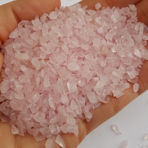 Small Pink Crystal Rose Quartz Stones, Crystal Rocks, Tiny Rose Quartz Stones, Small Stones, Rose Quartz Chips image 1