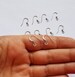 Hypoallergenic Surgical Stainless Steel Stud Earrings hooks, 8 mm Blank Earring hooks, DIY Earrings, DIY Jewelry 