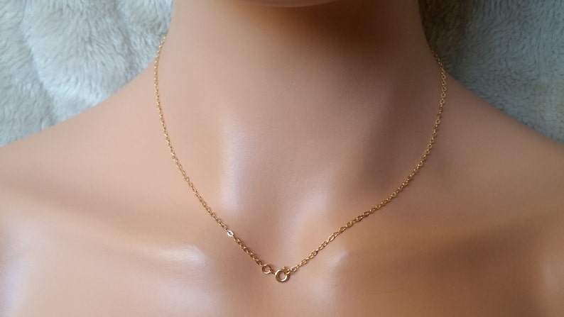 14k Gold Filled Necklace, 16, 17, 18, 19, 20 inch Gold Necklace Chain, Gold Filled Chain, Gold Chain, Jewelry Supplies, 14k gold Chain image 3