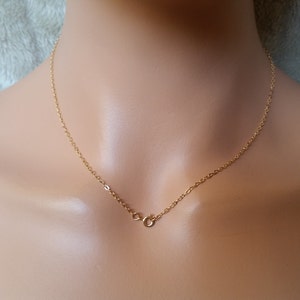 14k Gold Filled Necklace, 16, 17, 18, 19, 20 inch Gold Necklace Chain, Gold Filled Chain, Gold Chain, Jewelry Supplies, 14k gold Chain image 5
