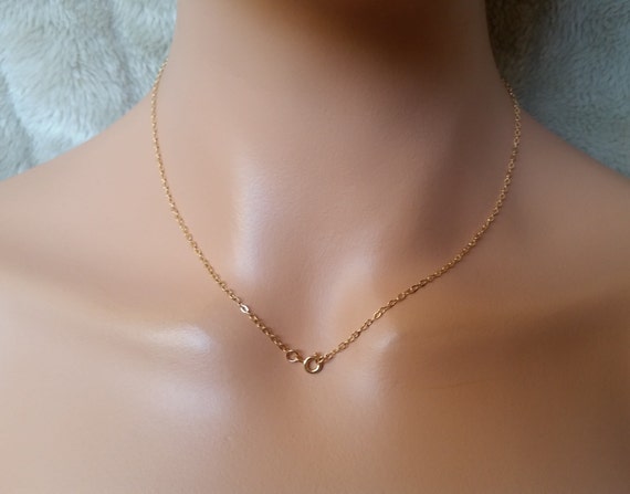 Real 18K Yellow Gold Filled Hypoallergenic 16 inch 4mm Flat Snake Chain  Necklace | eBay