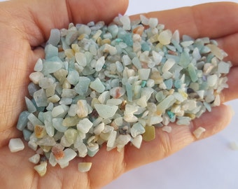 Small Natural Amazonite Chip Stones, Tiny Stones, Small Amazonite Rocks, Tiny Rocks, Tiny Stones, Natural Stones, Natural Amazonite