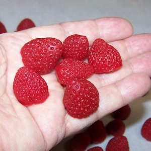 Strawberry Soaps (20 per set-for soap toppers) by MJR Soaps