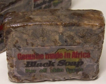 Black Soap 15 Bars-Genuine Made in Africa! Packaged by MJR Soaps
