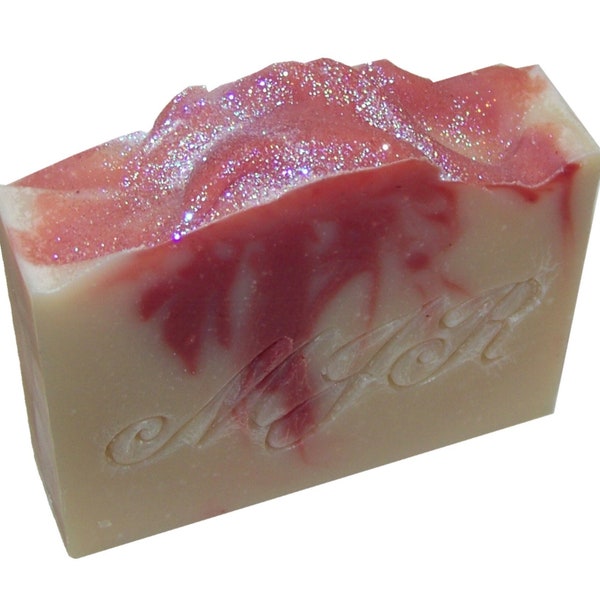 Champagne Pomegranate Goat Milk Soap-Palm Free, Natural & Organic by MJR Soaps