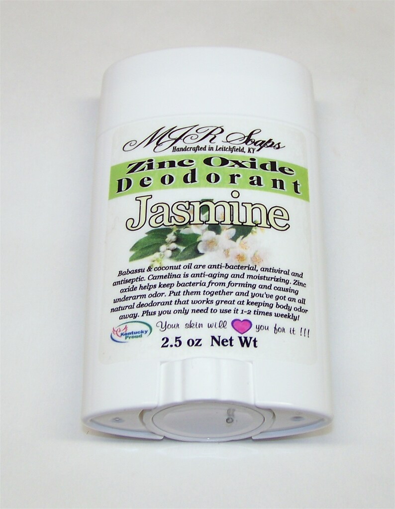 Jasmine absolute Non Nano Zinc Oxide Deodorant aluminum and Paraben