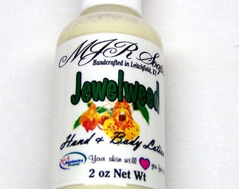 Jewelweed Lotion Unscented 2 oz Travel Size-Natural & Organic by MJR Soaps
