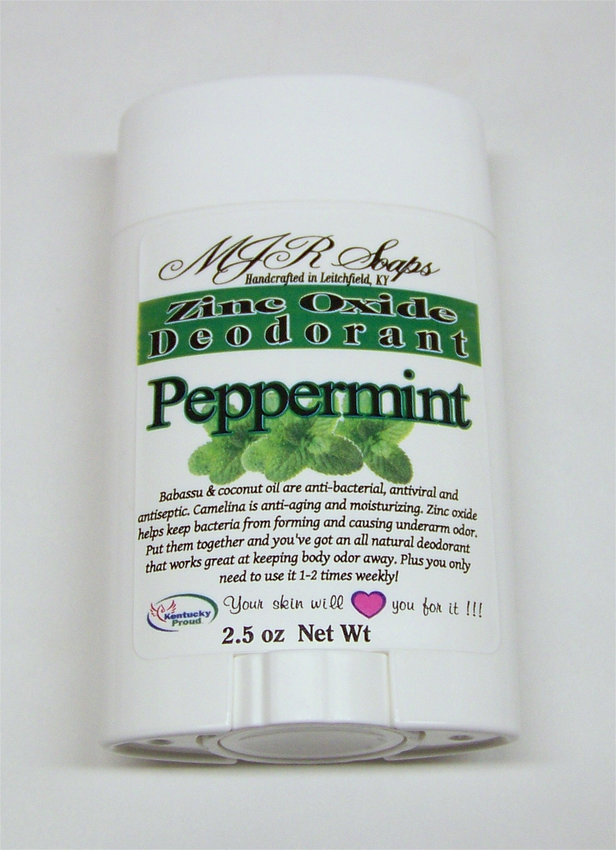 Peppermint EO Only Non Nano Zinc Oxide Deodorant aluminum Etsy