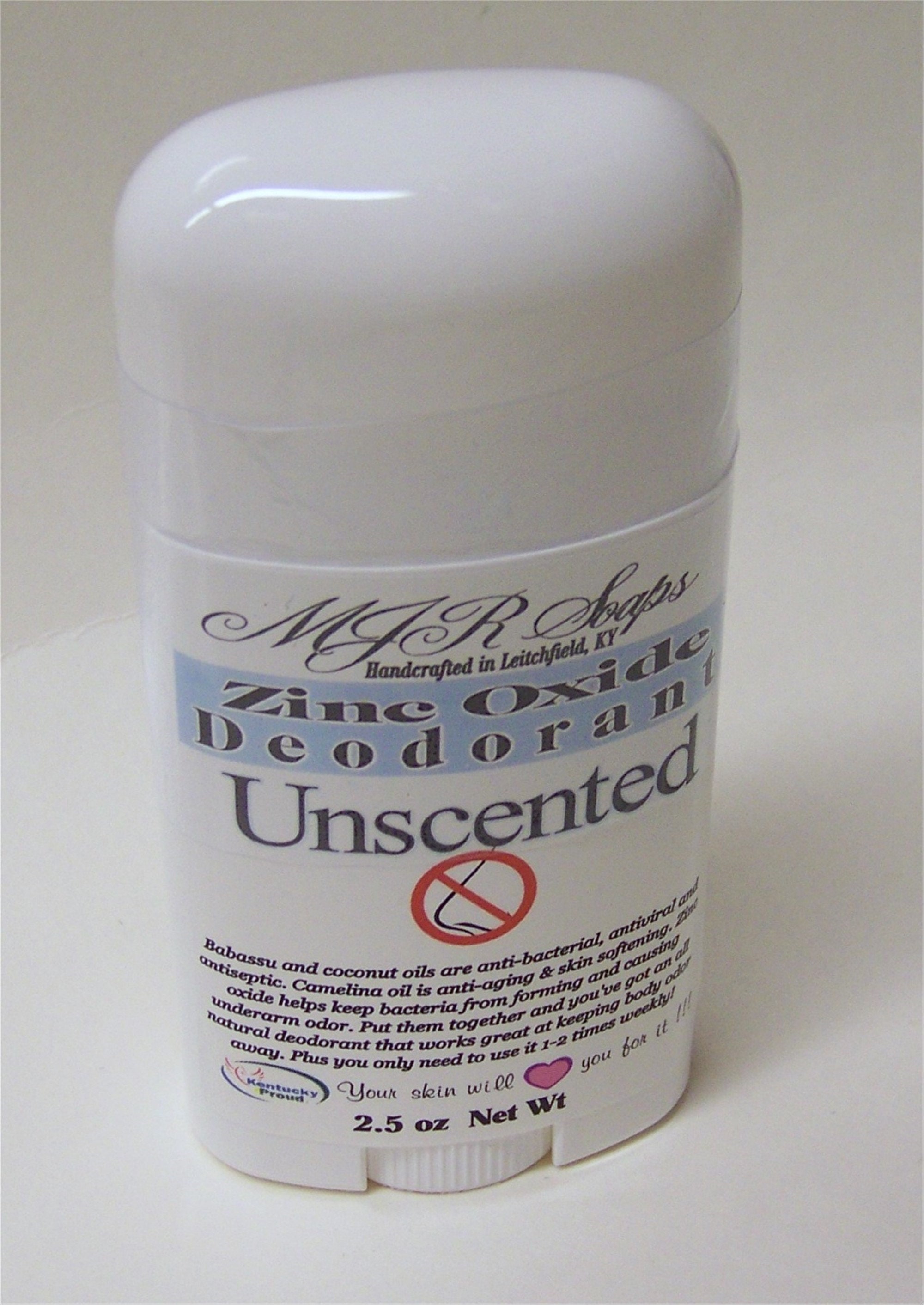 Unscented Non Nano Zinc Oxide Deodorant aluminum and Paraben Etsy
