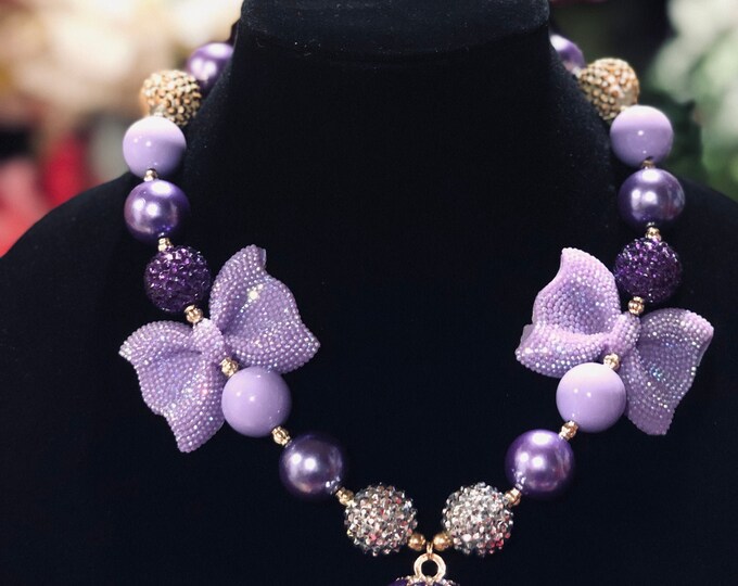 Princess carriage Bubblegum Necklace, Royal Princess Carriage