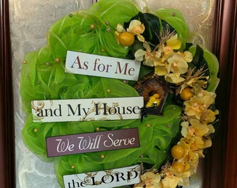 Spring Wreath, Summer Wreath, Housewarming Wreath