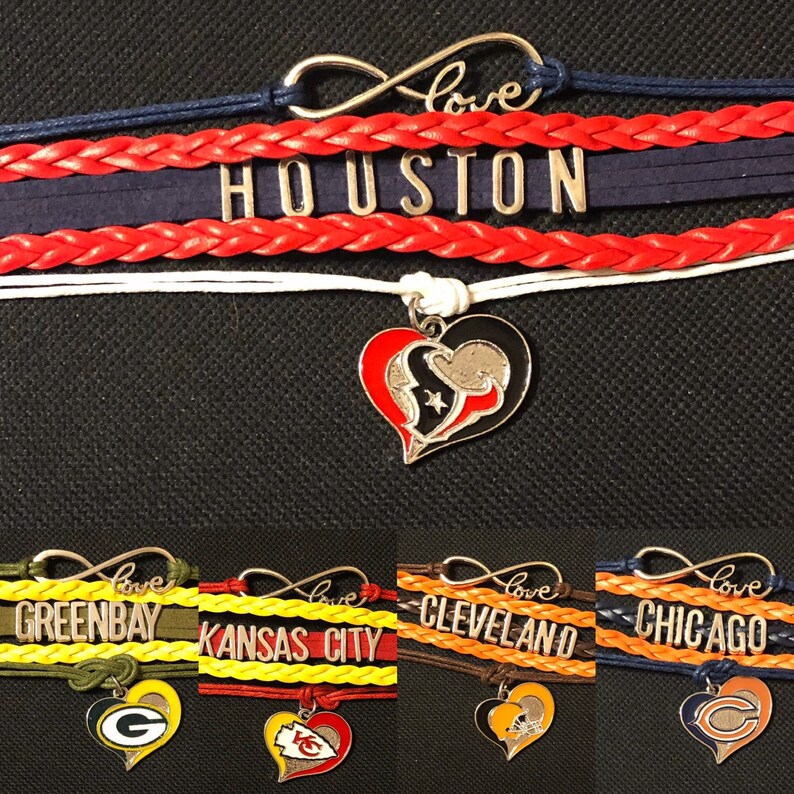 Charm Bracelet Infinity Love Football Bracelet Green Bay Packers Sports Fans Wrap Bracelets Charm Handmade Sports Fans