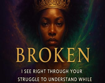 Cycle Broken printable Wall Art-Black Woman Empowerment, Spiritual Ancestral healing Scroll, Crown magi Affrimation Digital Download