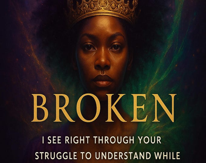 Cycle Broken printable Wall Art-Black Woman Empowerment, Spiritual Ancestral healing Scroll, Crown magi Affrimation Digital Download