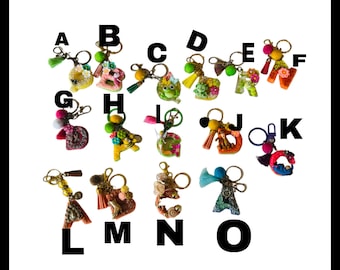 Disney Keyring, Keychain Backpack, Keyring Backpack, Keyring Purse, Alphabet Keychain, Initial Alphabet Keyring