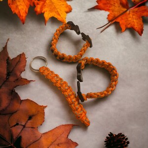 Paracord Reflective Bracelet, Paracord Key Fob