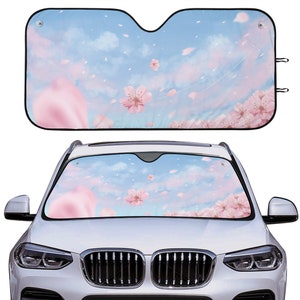 Kawaii Sakura Sky Car Sunshade for Windshield Cute Anime Sun