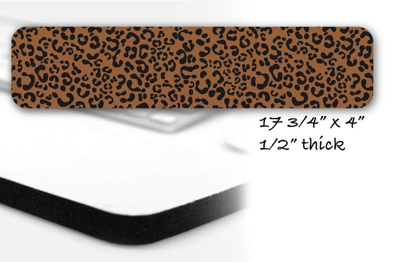 Leopard Print Desk Mat Extra Large Cute Maximalist Brown Etsy