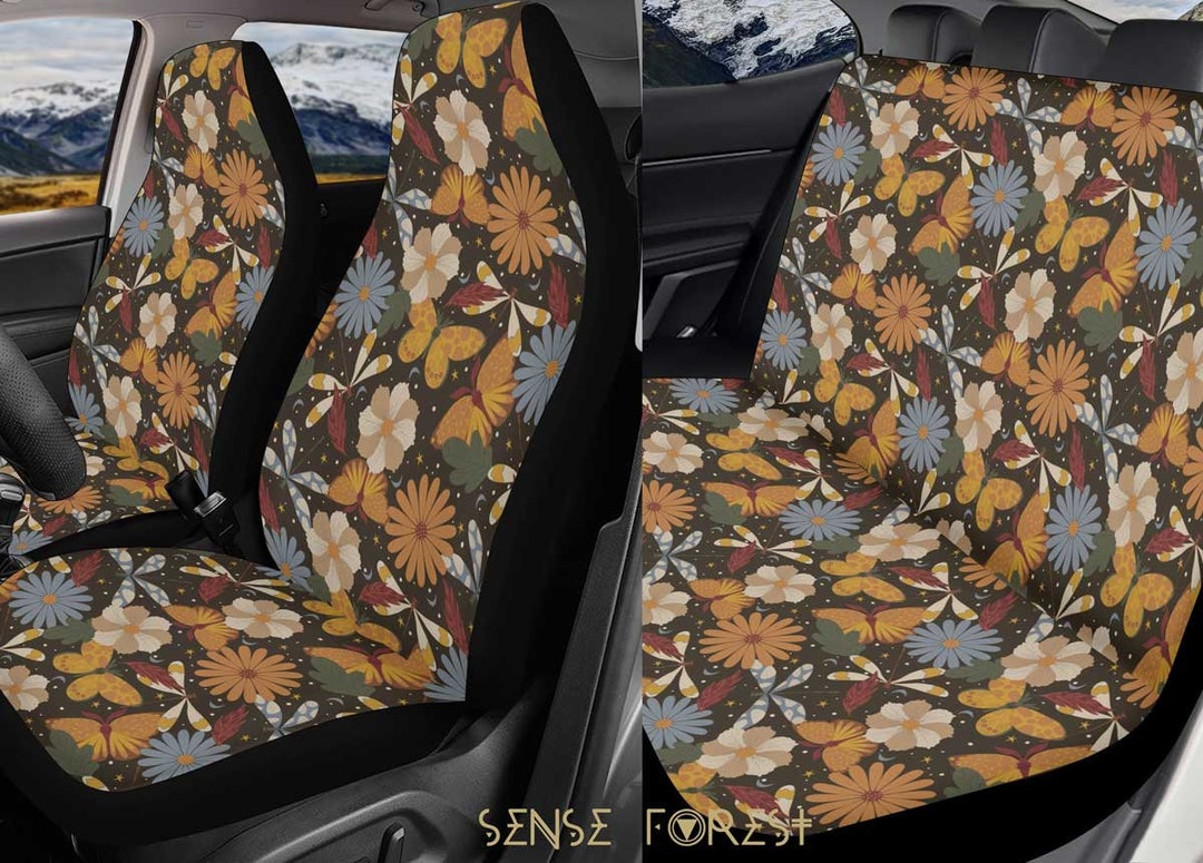 Full Set Car Seat Covers for Vehicle, Seat Covers for Car, Boho Car  Accessories, Cottagecore, Car Accessories for Women, Car Decor Interior -   Denmark