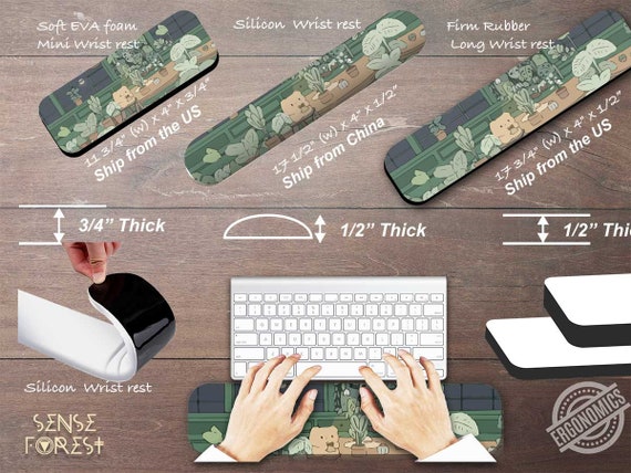 Kawaii Green House Plants Lover Desk Mat, XXL Gaming Mouse Pad, Japanese  Anime Tropical Plant Mousepad, Cute Wrist Rest Ergonomic Mousepad 