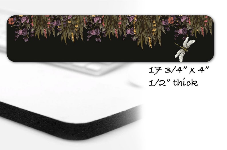 Dried Flowers Ergonomic Gel Pad Mouse Pad Cottagecore Mouse Etsy