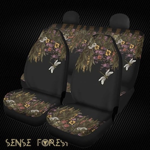 Cute Boho Car Seat Covers, Witchy Car Accessories, Gothic Car Decor, Aesthetic  Car Seat Cover, Spooky Hippie Car Decor for Women - AliExpress