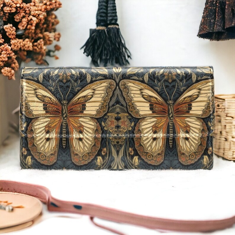 Retro Boho Cottagecore Canvas Doctor Bag and Wallet Gift Set, Mystical