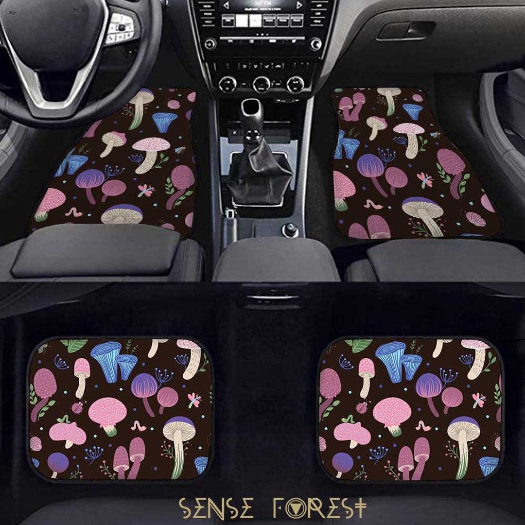 Kawaii Car Floor Mat,Aesthetic Flower Car Floor Mat,Cute Y2K Car
