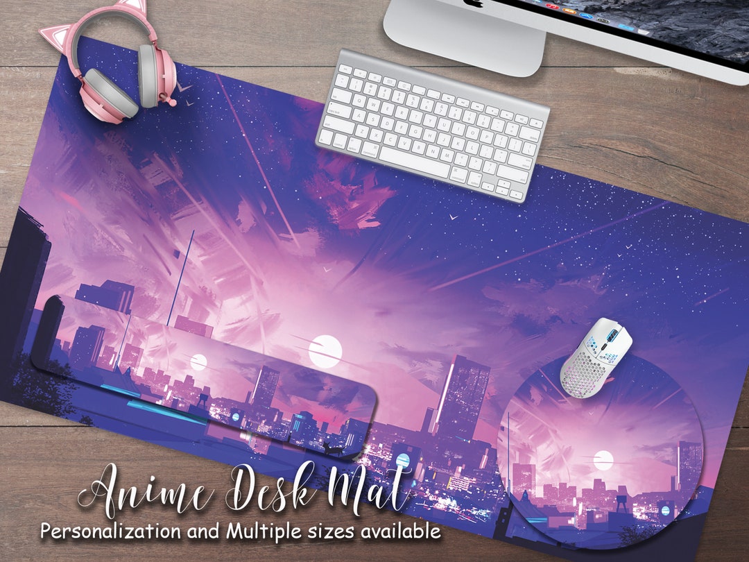 Anime Fashion Girl Large Gaming Mousepad Computer Hd Keyboard Pad Mouse Mat  Desk Mats Natural Rubber Anti-slip Office Mouse Pad Desk Accessories - Temu
