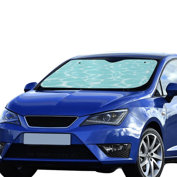 Blaues Schwimmbad Auto Sonnenschutz für Windschutzscheibe, Kawaii Anime  Pool Reflexion Fenster Sun Blocker, niedliches Autozubehör Auto Decor  Screen - .de