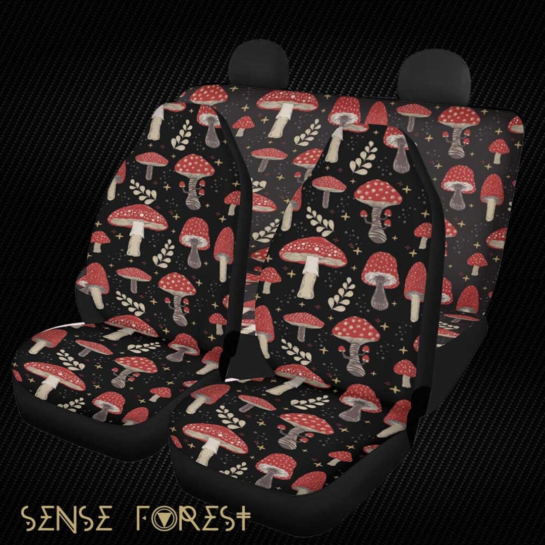 Red Amainita Mushroom Car Seat Covers Forest Cottagecore Etsy