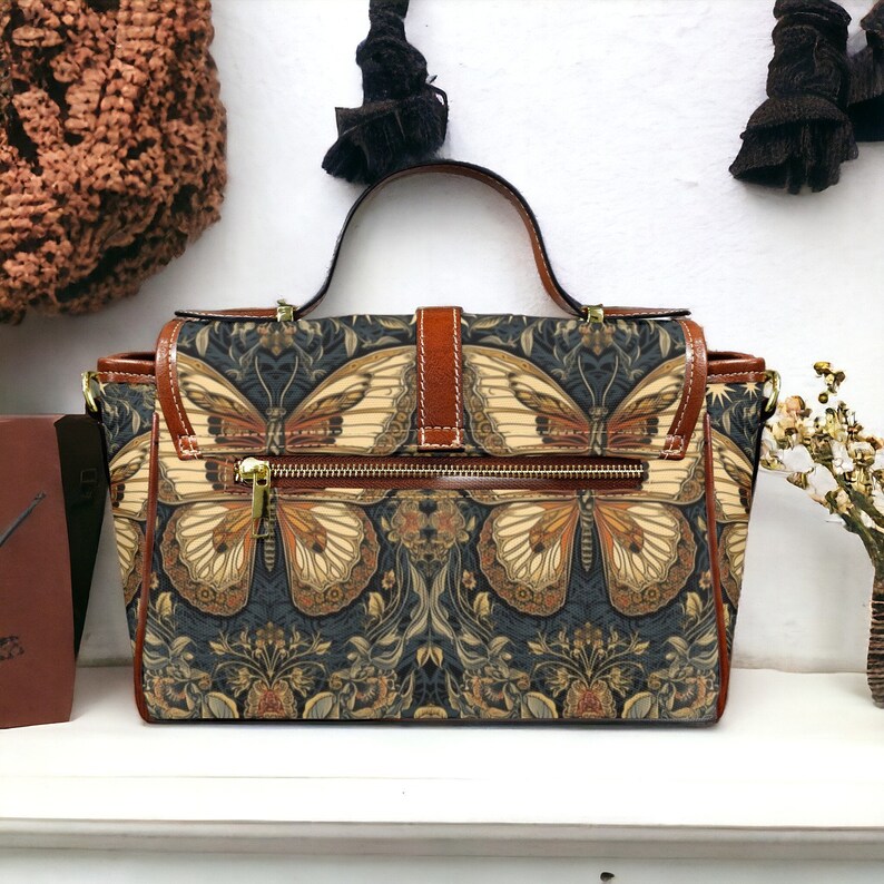 Retro Boho Cottagecore Canvas Doctor Bag and Wallet Gift Set, Mystical