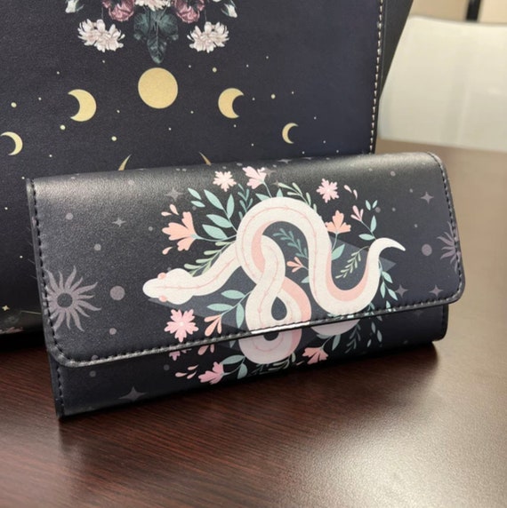 La Luna Monogram 3 Fold Long Zipper Wallet