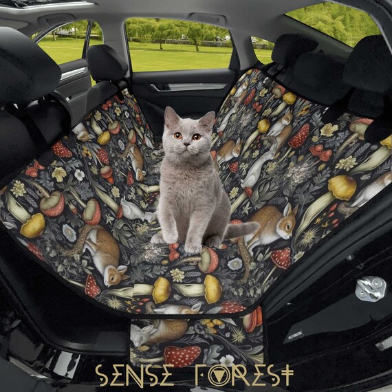 Mushroom Forest Pet Travel Car Seat Covers Forest Animal Cat Dog Waterproof Car Seat Protector Cottagecore Car Interior Decor Accessories Etsy