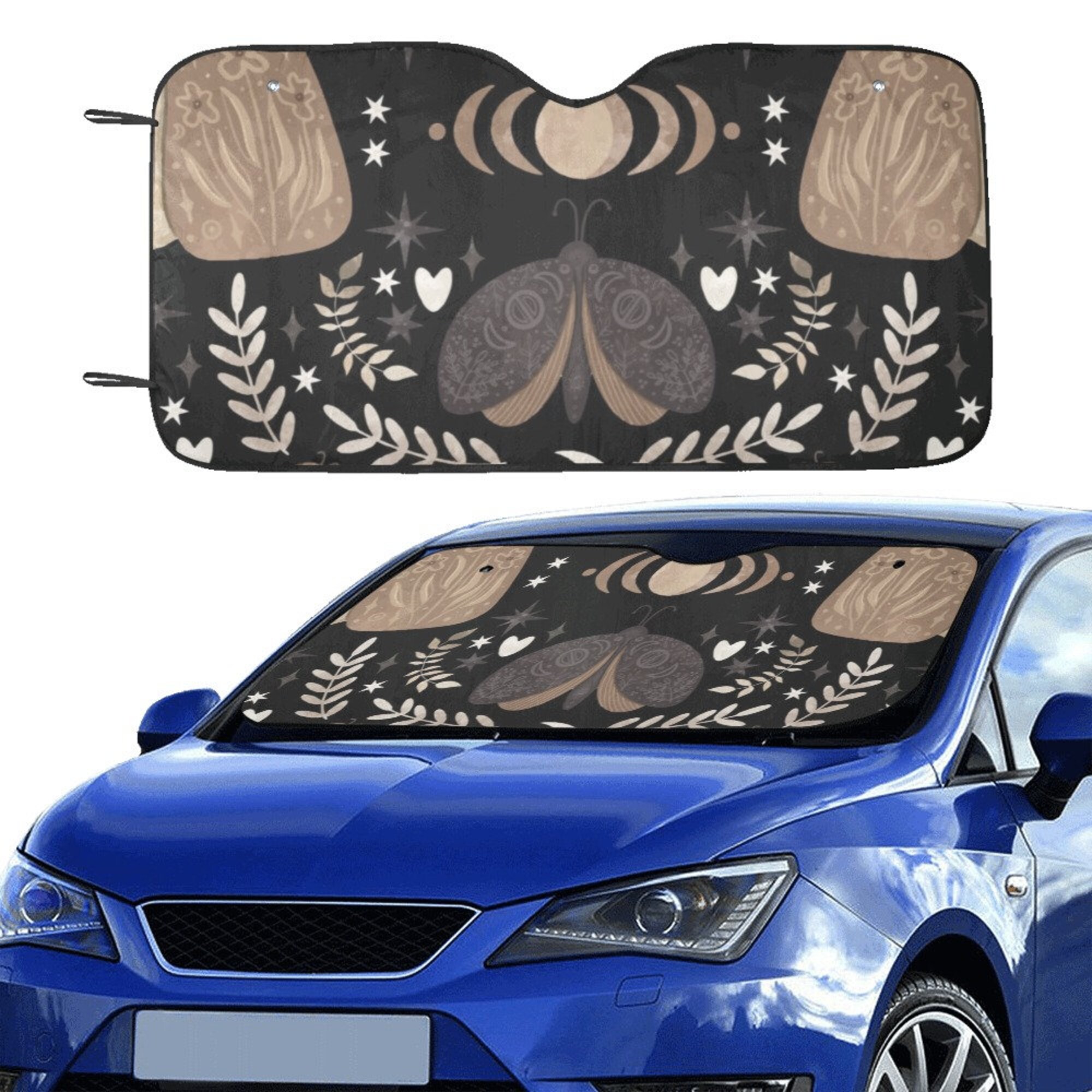 Discover Dark Cottagecore Forest witch Car sunshade for windshield