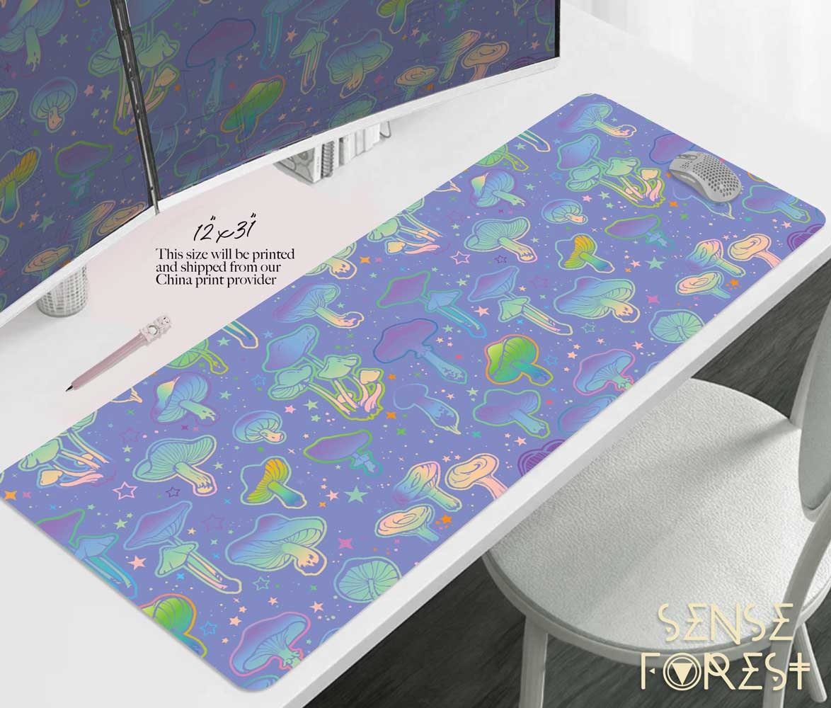 Mushroom Print Mouse Pad, Desk Accessories, Office Decor for Women, Of –  littlepaperies