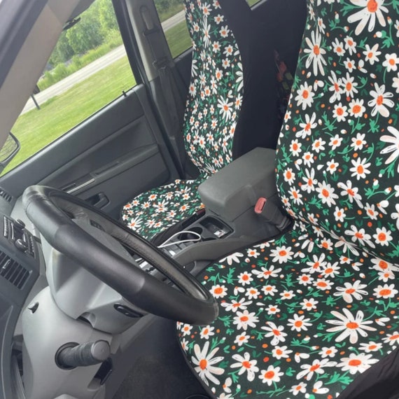 Cottagecore Daisy Car Steering Wheel Cover