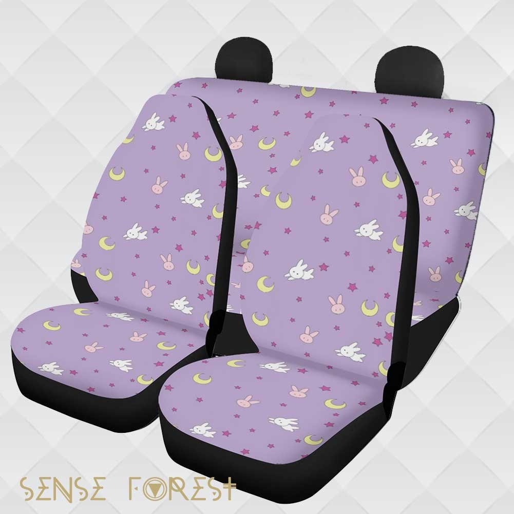 Buy Kawaii Japanese Retro Anime Usagi Tsukino Manga Car Seat Cover Set, Sailor  Moon Bunny Universal Seat Protector, Cute Car Accessories Decor Online in  India 