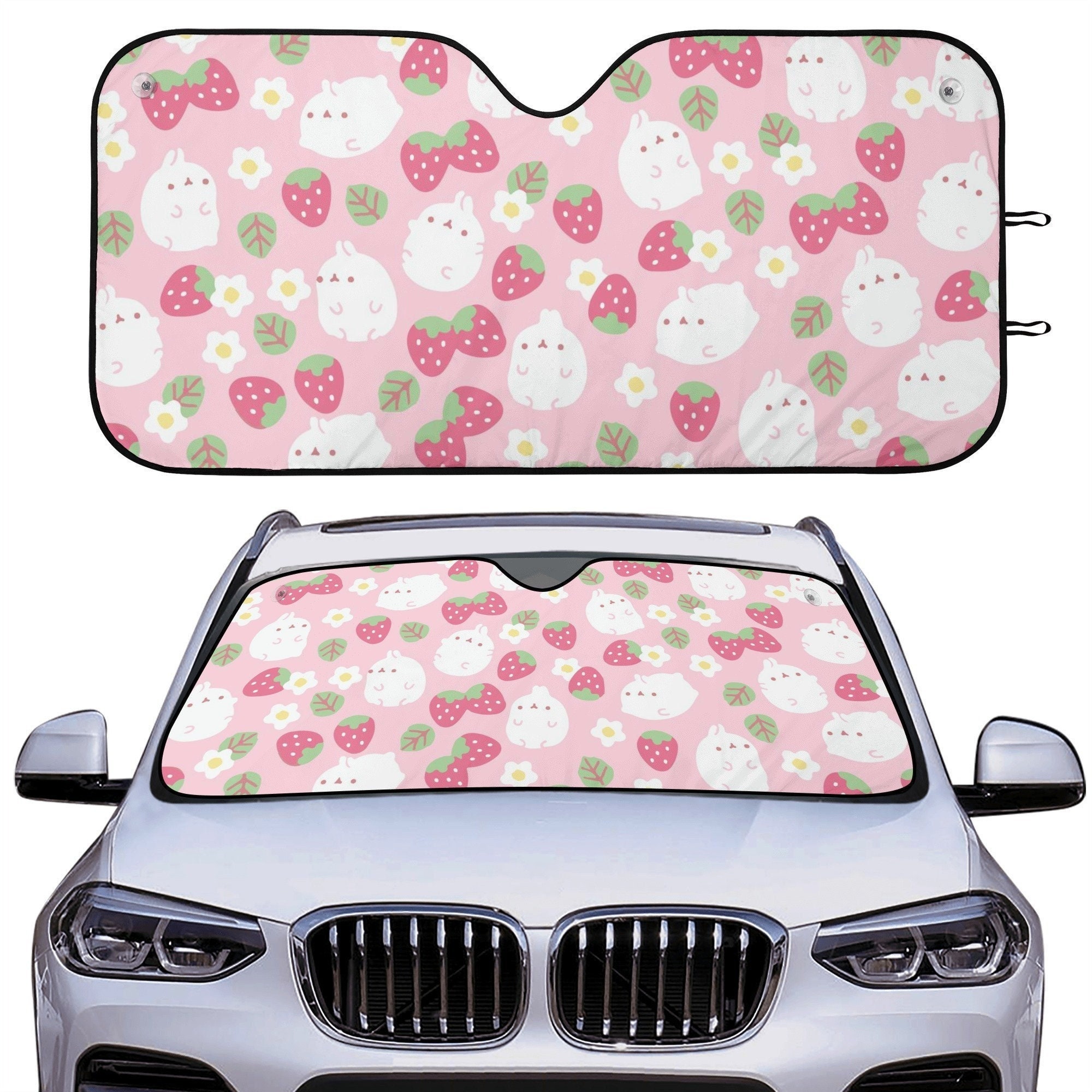 Luxury Driver Classic Pink Matte Universal Car Sun Shield