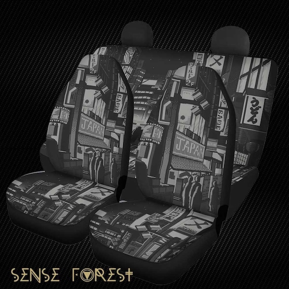 Atomic Car Seat Covers for Vehicle Doodle Science Chemistry Seat Covers for  Men Monochrome Car Accessories Boho Car Seat Cover 