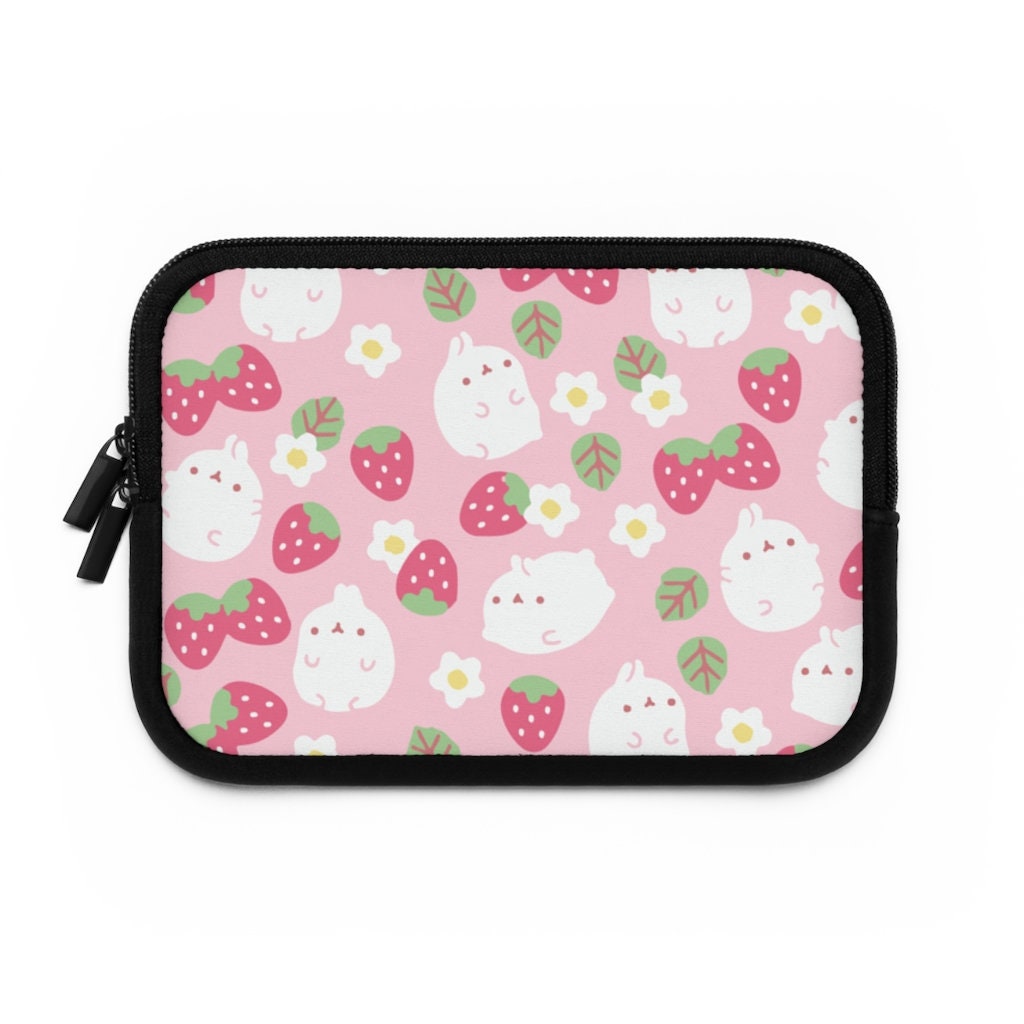 Kawaii Pink Heart Bear Laptop Case & Bag Set - LoliFairies Kawaii Shop