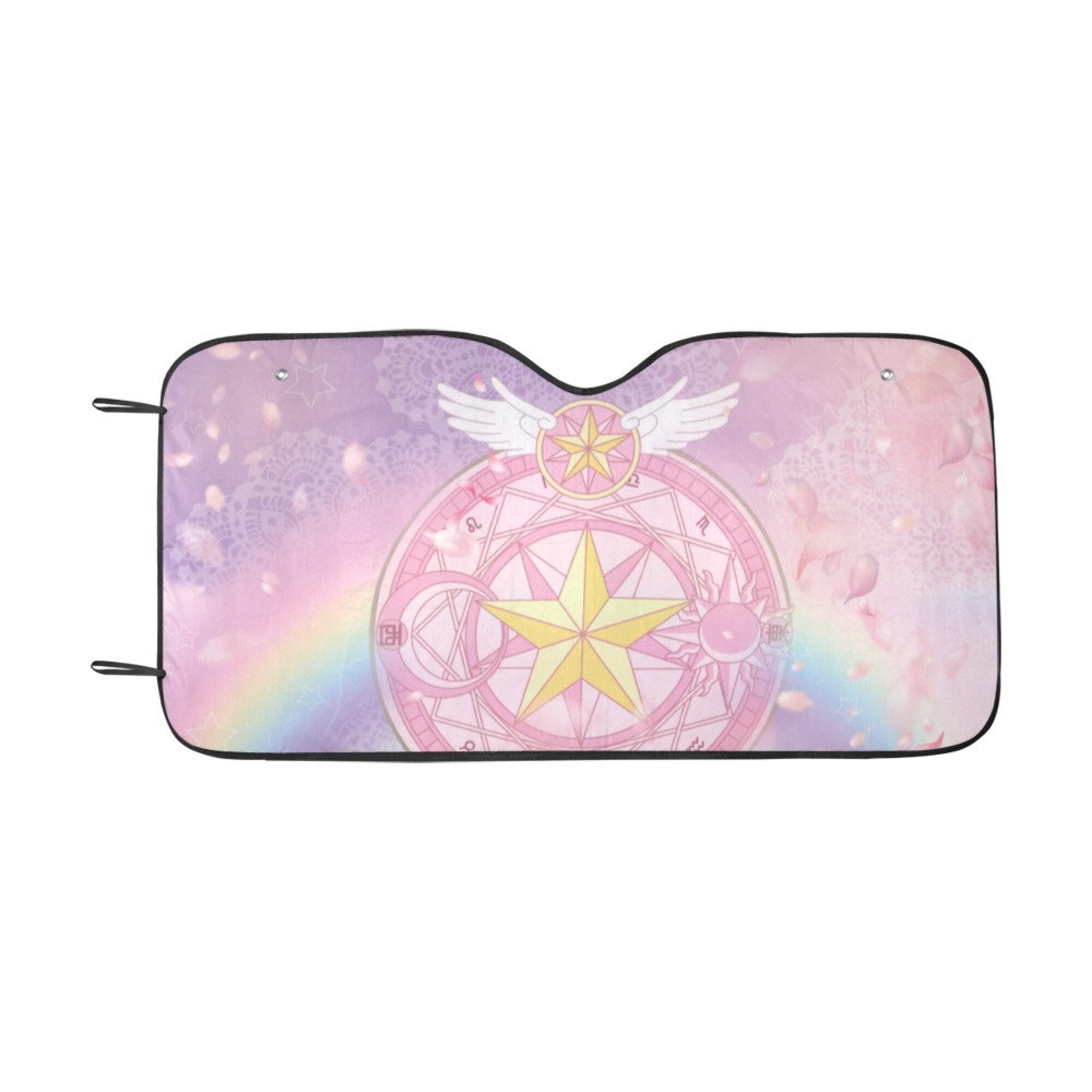 Rainbow Sakura Car sunshade for windshield
