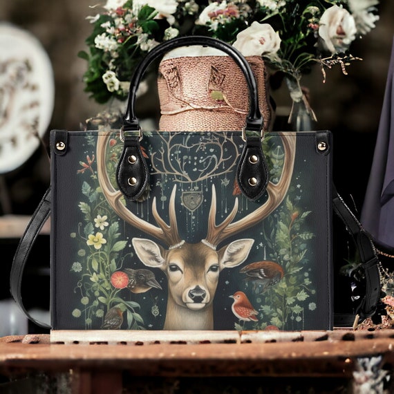 Large Wallet- Antlers and Flowers Large Wallet- Antlers and Flowers