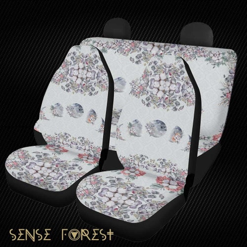 Celestial Moon Phase Witchy Car Seat Covers Pairs Boho Etsy