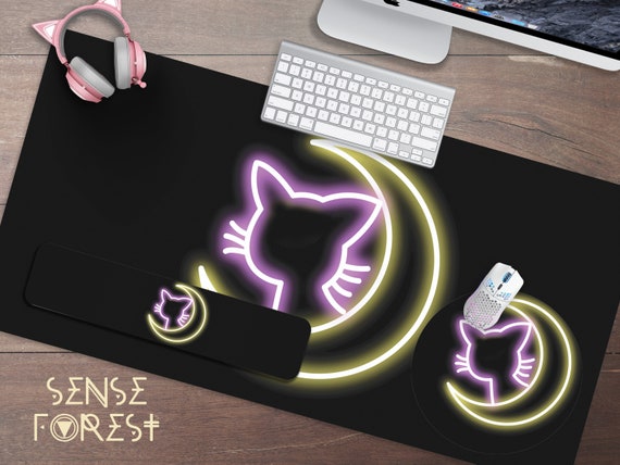 Purple Flame Mouse Pad Gamer Xl Home Large Mousepad Xxl - Temu